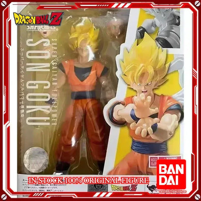 Original Bandai Dragon Ball Z S.H.Figuarts — Super Saiyan God Blue Son Goku Action Figure Model Toy