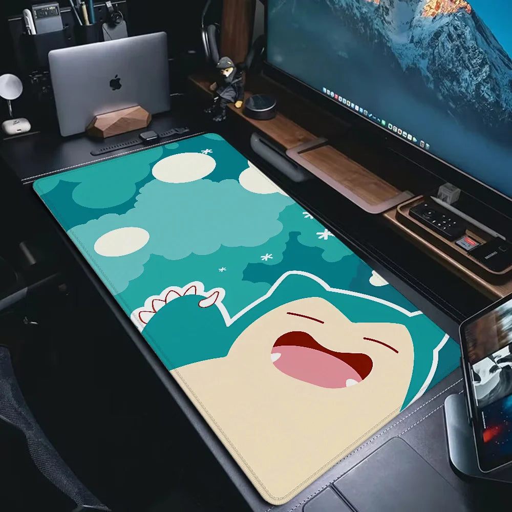 Pokemones Anime XXL Gaming Mousepad – 900x400mm XL Desk Pad, Playmat for Computer & Office Use