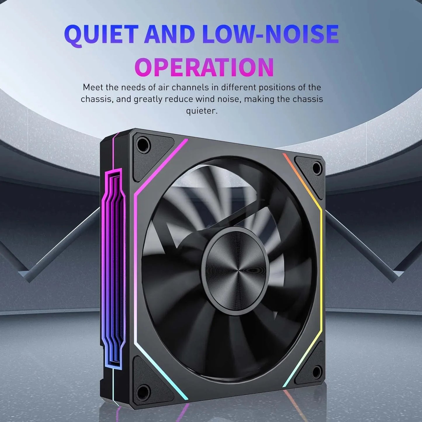 LDPCSJ Prism 5 Pro 120mm ARGB RGB Case Fans – 4PIN PWM 5V 3PIN PC Cooling Kit for CPU Water Cooler Gaming PC Ventilation System