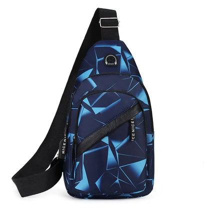 Men's Ins New Fashionable Korean Version Crossbody Chest Pack - Lightweight Outdoor Sports Casual Couple Backpack Trend
