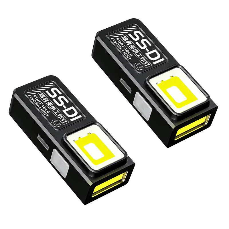 Mini COB LED Flashlight – USB-C Rechargeable EDC Work Light with Clip, Magnet, Waterproof Pocket Torch for Camping & Outdoor Use