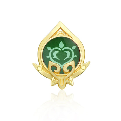 Genshin Impact Sumeru Vision Pins - Anime Character Element Badge Lapel Brooch Collectible Accessories