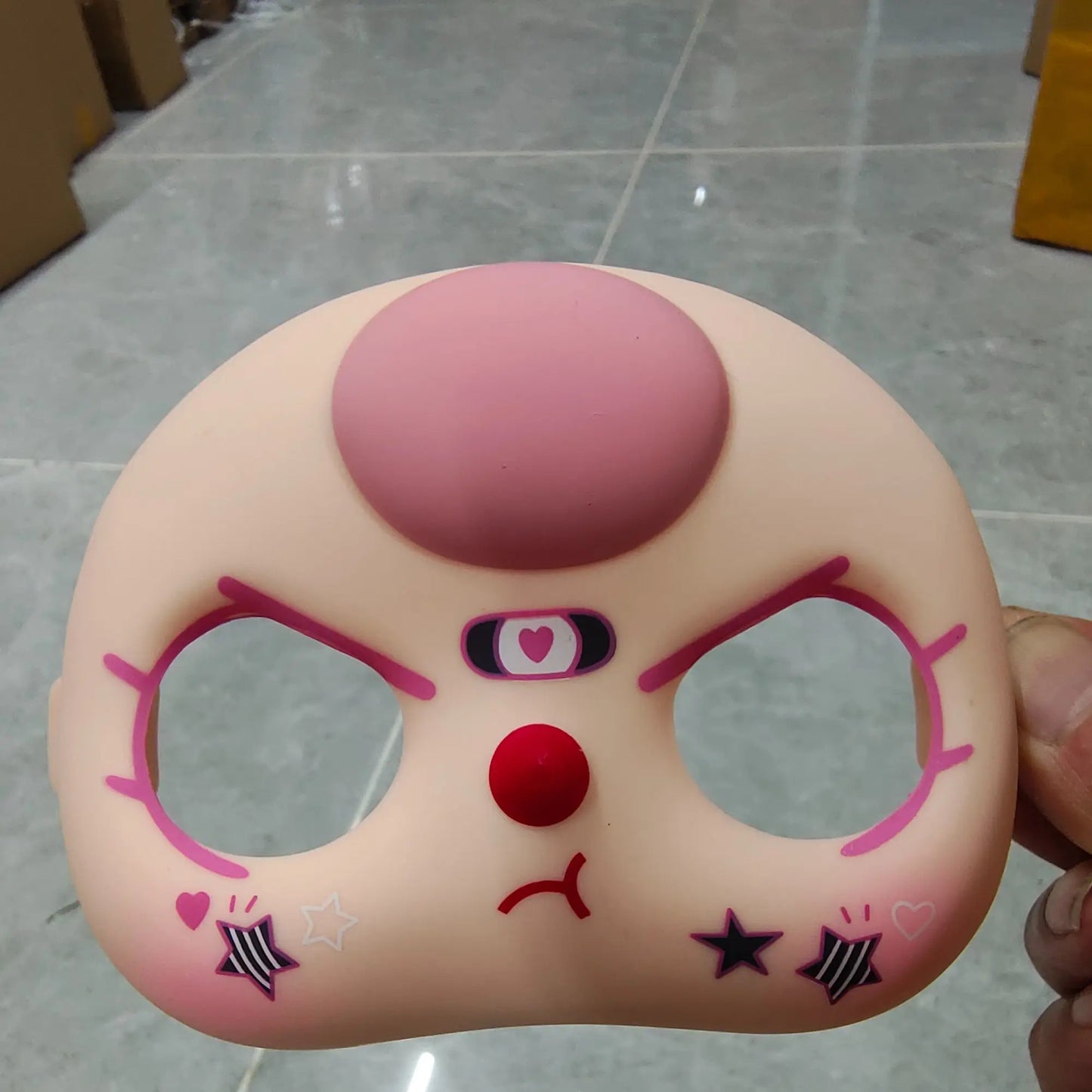 In-Stock 400% Baby Three Vinyl Faces — High-Quality Handmade Angry Expression Replacement Accessory for Dolls