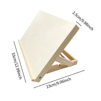 Foldable Lightweight Wooden Tabletop Easel – Adjustable Drawing Stand for Painters, Art Students & Artists