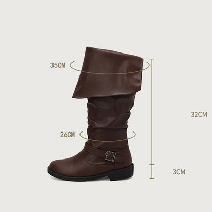 Medieval Leather Boots – Jack Sparrow Renaissance Half-Haddock Shoes, LARP Pirate Warrior Vintage Jackboots for Adults