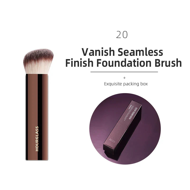 Hourglass Makeup Brushes Set – Powder, Foundation, Concealer, Blusher, Bronzer, Eyeshadow & Eyebrow Sculpting Brushes