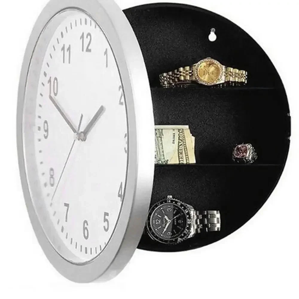 Large Hidden Safe Wall Clock – Secret Security Box for Money, Jewelry & Storage, Home Office Cash Safe