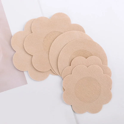 10-200PCS Women’s Nipple Cover Stickers – Invisible Self-Adhesive Disposable Bra Pasties & Chest Lift Tape