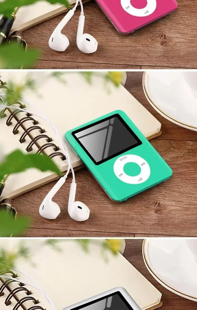 Kawaii Hello Kitty Mini MP3 Player – Cartoon Anime Portable Music Walkman for Students, Sports & External Sound Playback