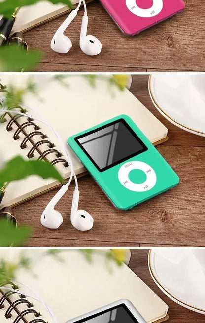 Kawaii Hello Kitty Mini MP3 Player – Cartoon Anime Portable Music Walkman for Students, Sports & External Sound Playback
