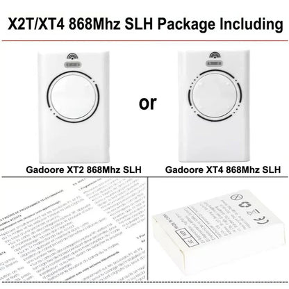 XT2 XT4 868 SLH LR Garage Door Remote – Compatible with 868MHz Frequency for XT2, XT4 Models