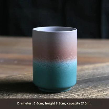 Japanese Handmade Stoneware Tea Cup – Small Kung Fu Single Teacup Vintage Style