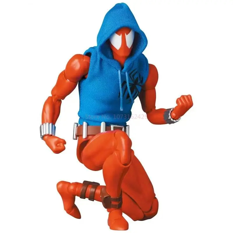 CT Toys Mafex 186 Spiderman Figure – Scarlet Spider Comic Action Figurine Toy Gift