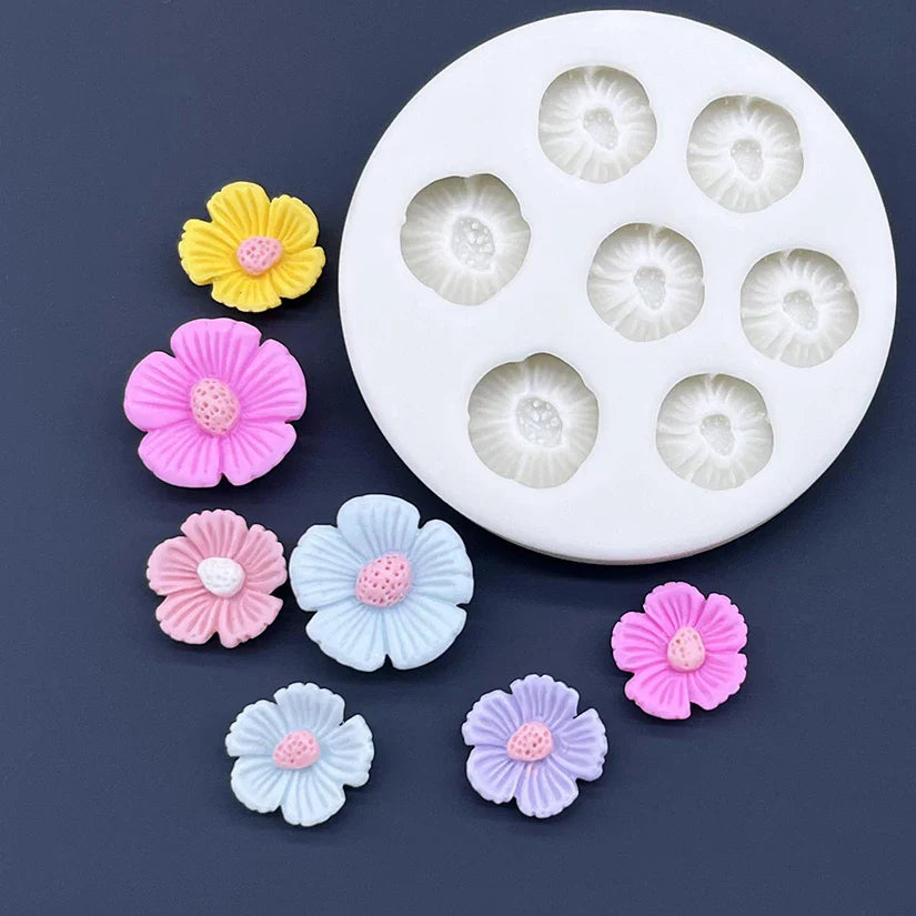 Flower Daisy Silicone Mold — Sugarcraft, Fondant & Cupcake Baking Tool for Cake Decoration