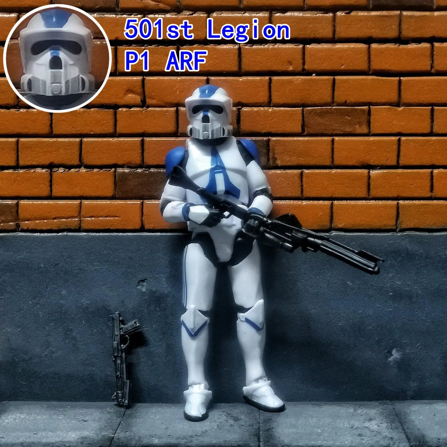 Star Wars 3.75" Clone Trooper Action Figure — 1/18 501st & 187th Legion REX ARF P1/P2 Toy Model