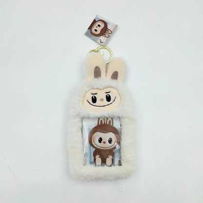 Cartoon Plush Card Wallet — Cute Small Purse for Bank Cards & Storage Bag