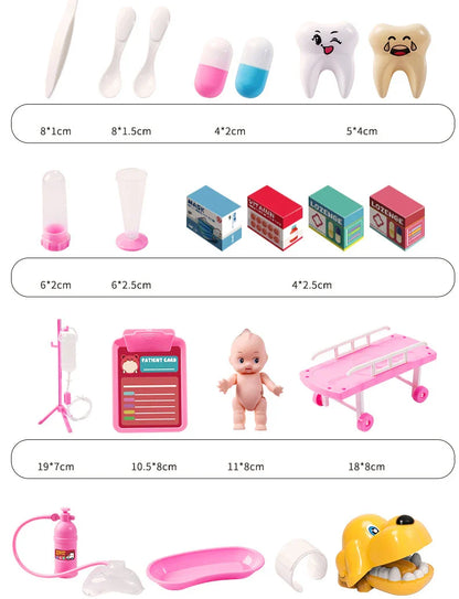 Children's Doctor Play Set - Simulation Nurse Toy Accessories for Boys & Girls, Home Play Gift