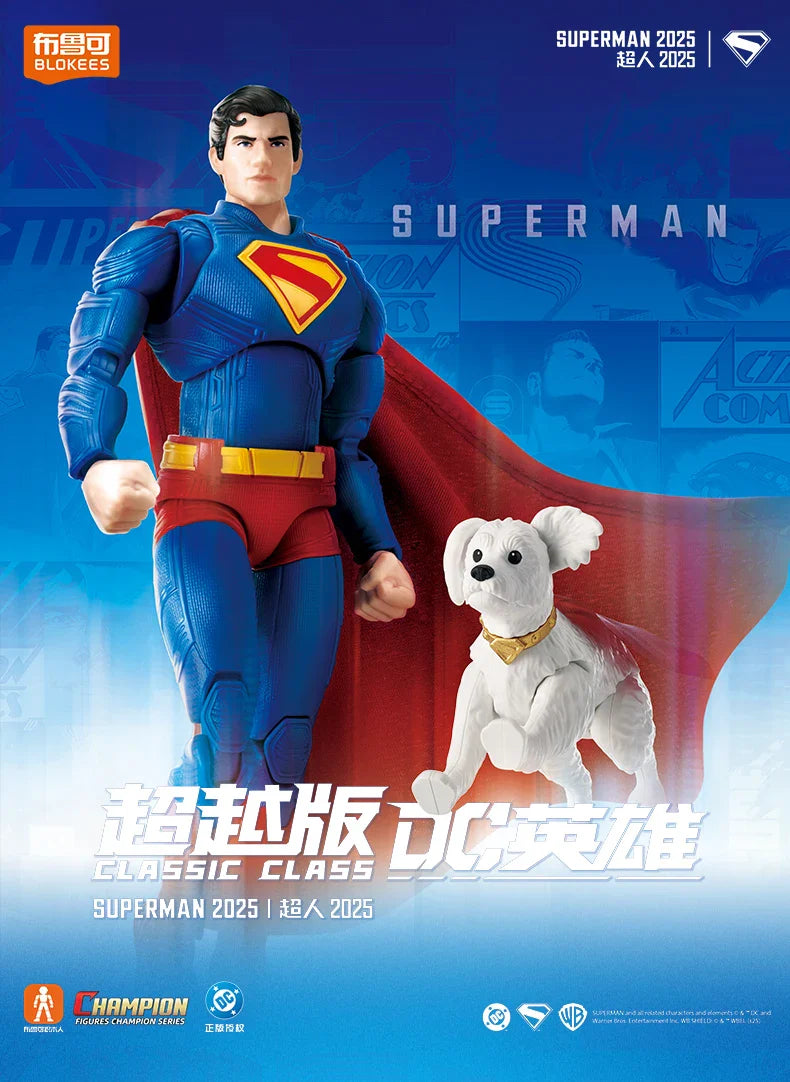 Blokees 2025 David Superman Action Figure – Classic Assemble Toy Model for Kids’ Collection & Gift