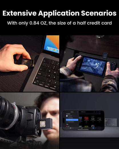 SHARGE M2 NVMe SSD Enclosure – 10Gbps PCIe USB 3.2 Gen2, Tool-Free External Adapter with Active Cooling for 2230 SSD (Up to 2TB)