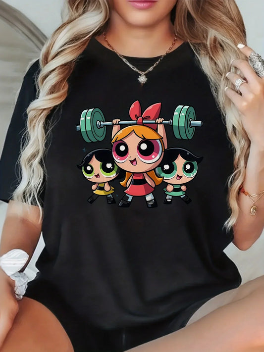 Harajuku Aesthetic Short Sleeve Blouse Tee – Casual Streetwear Top for Girls, Women’s Y2K Fashion Clothing