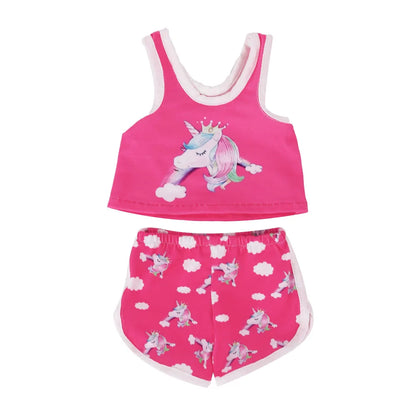 Doll Clothes Multi-Style Daily Set – Pajamas & Home Wear for 43cm Born Baby Dolls & 18-Inch American Dolls, Our Generation Toy Gift