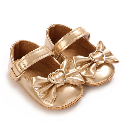 Infant Princess Pre-Walker Shoes - Bowknot Soft Sole Sandals for Baby Girls 0–1 Year