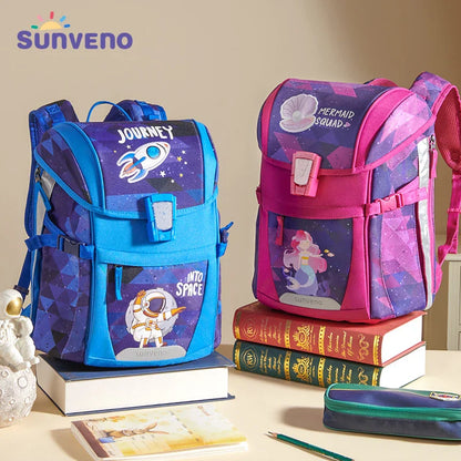Sunveno Kids School Backpack – Lightweight School Bag for Boys & Girls, Ideal for Preschool, Kindergarten & Elementary Students