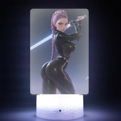 K-Pop Demon Hunters LED Night Light – Zoe, Mira, Rumi, Saja 16-Color Remote Control