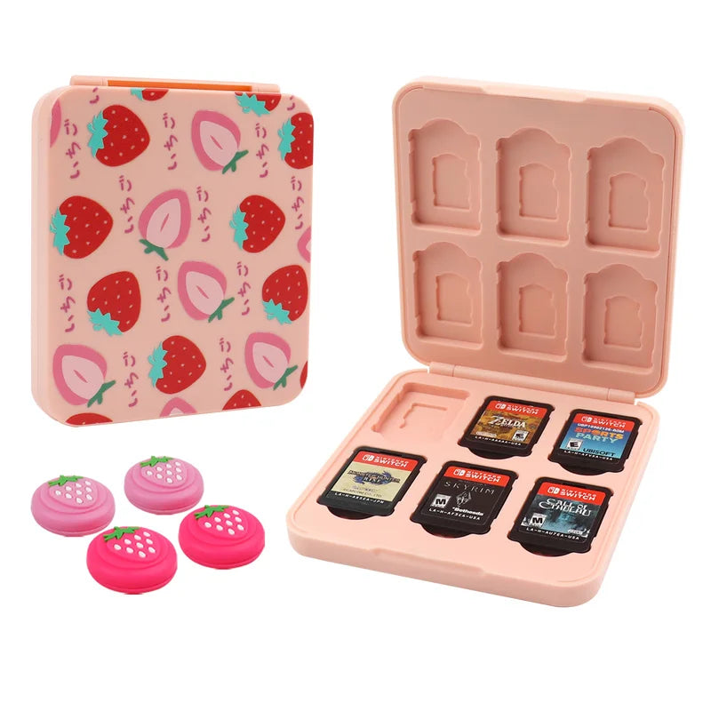 Stylish Pink Portable EVA Storage Bag for Nintendo Switch/OLED: Console Case Pouch for NS Switch OLED Controller - Game Accessories Organizer