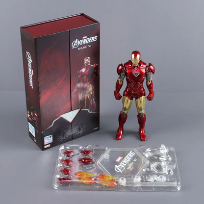 ZD Toys 7" Iron Man Action Figures – Joint Movable MK1 to MK50 Movie Collectible Dolls
