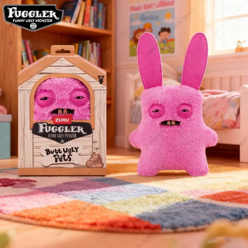 Original Fuggler Ugly Teeth Monsters Plush Toys – Butt Ugly Pets Snowman & Reindeer Dolls for Christmas & Kids Gifts