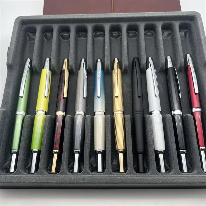 Jinhao 10 Limited Edition Gradient Fountain Pen — Retractable Press, EF/F Nib with Ink Converter, Writing Gift Pen