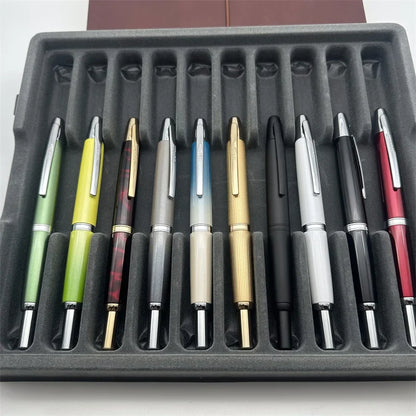 Jinhao 10 Limited Edition Gradient Fountain Pen — Retractable Press, EF/F Nib with Ink Converter, Writing Gift Pen