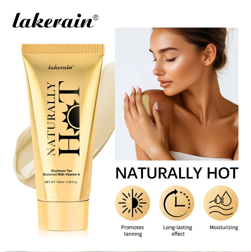 AG Hot Tanning Cream — Long-Lasting Bronzer for Smooth, Non-Sticky Skin, Suitable for All Skin Types