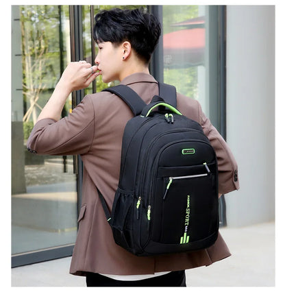 Men’s Oxford Waterproof Backpack – Business Laptop Rucksack for Travel, Work & High School Students