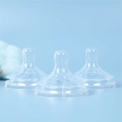 Silicone Baby Bottle Nipple - 5.5cm Wide Mouth Natural Shape, Soft & Easy-Clean Feeding Accessory
