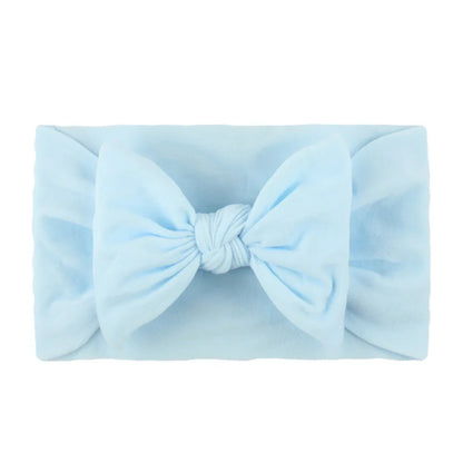 Baby Girls Rabbit Ear Bow Headband – Soft Knot Hairband for Newborns, Infants & Toddlers Photo Props