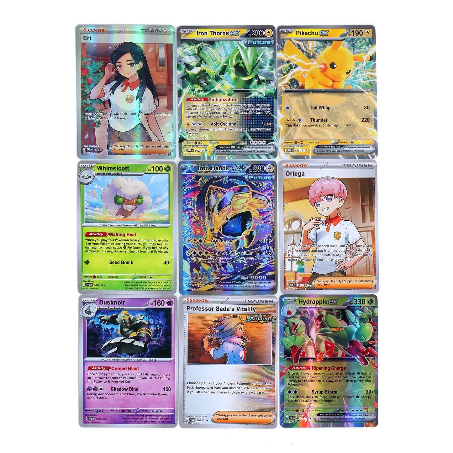 360-Piece Pokémon Card Set – Prismatic Evolutions Scarlet & Violet, 151 Surging Sparks Paldean Fates English Booster Battle Cards