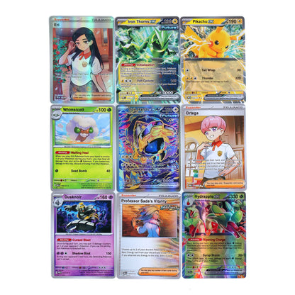360-Piece Pokémon Card Set – Prismatic Evolutions Scarlet & Violet, 151 Surging Sparks Paldean Fates English Booster Battle Cards