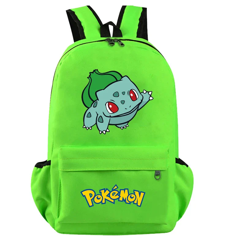 Pokemon Kids Backpack — Pikachu, Charizard, Bulbasaur, Snorlax & Eevee Schoolbag Cartoon Gift