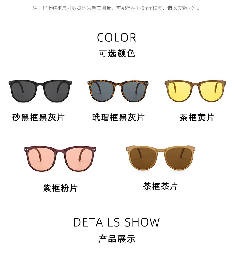 UV400 Polarized Folding Sunglasses – Anti-UV Oval Frame for Men & Women
