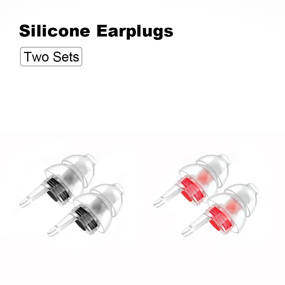 HUAK High Fidelity Silicone Ear Plugs - Reusable Noise Reduction for Sleep, Study, Work, Music, Motorcycle & Swimming