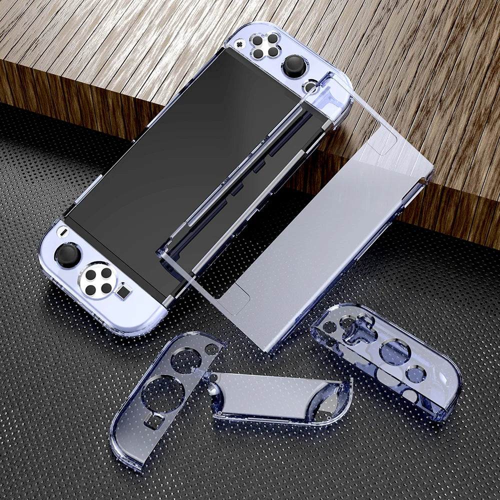 Transparent Protective Case for Nintendo Switch OLED — PC Shell Cover for Switch OLED Console