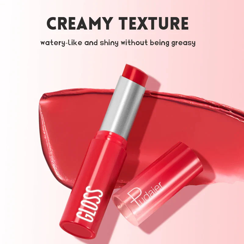 Watery Mirror Lipstick – White, Moisturizing Lip Gloss with Water-Light Shine, Non-Sticky Formula