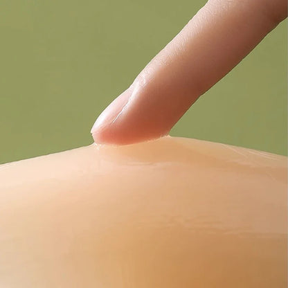 Silicone Nipple Cover Lift-Up Stickers: 1 Pair Adhesive Invisible Bras Chest Patch - Reusable Breast Petals Pads for Women