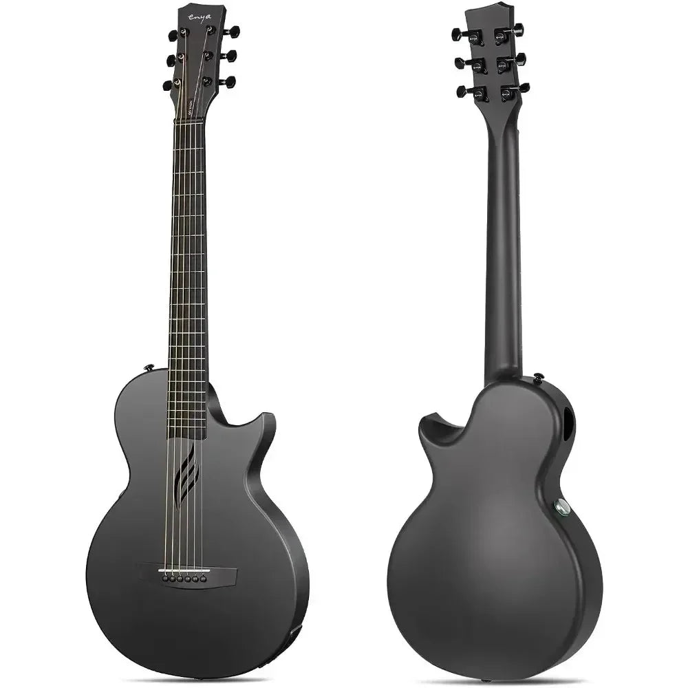 Enya NOVA GO SP1 Electric Guitar – 35 Inch Smart Carbon Fiber Acoustic with Pickup, Case, Strap, & Cable, Travel Guitarra Violão