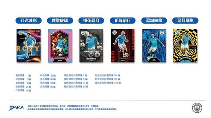 Daka 2024-2025 Football Trading Cards – Manchester City, Juventus, AC Milan, Inter Milan Official Box Gift