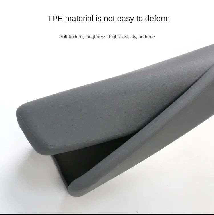 Tesla Model 3/Y 2023-2024 Armrest Protector Box Cover – Soft White TPE Center Console Pad for Model 3 Highland