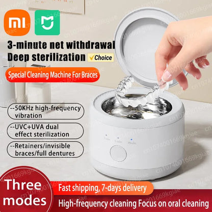 Xiaomi MIJIA Electric Braces & Retainer Cleaning Box – Multifunctional Denture & Jewelry Cleaner, Orthodontic Care Machine