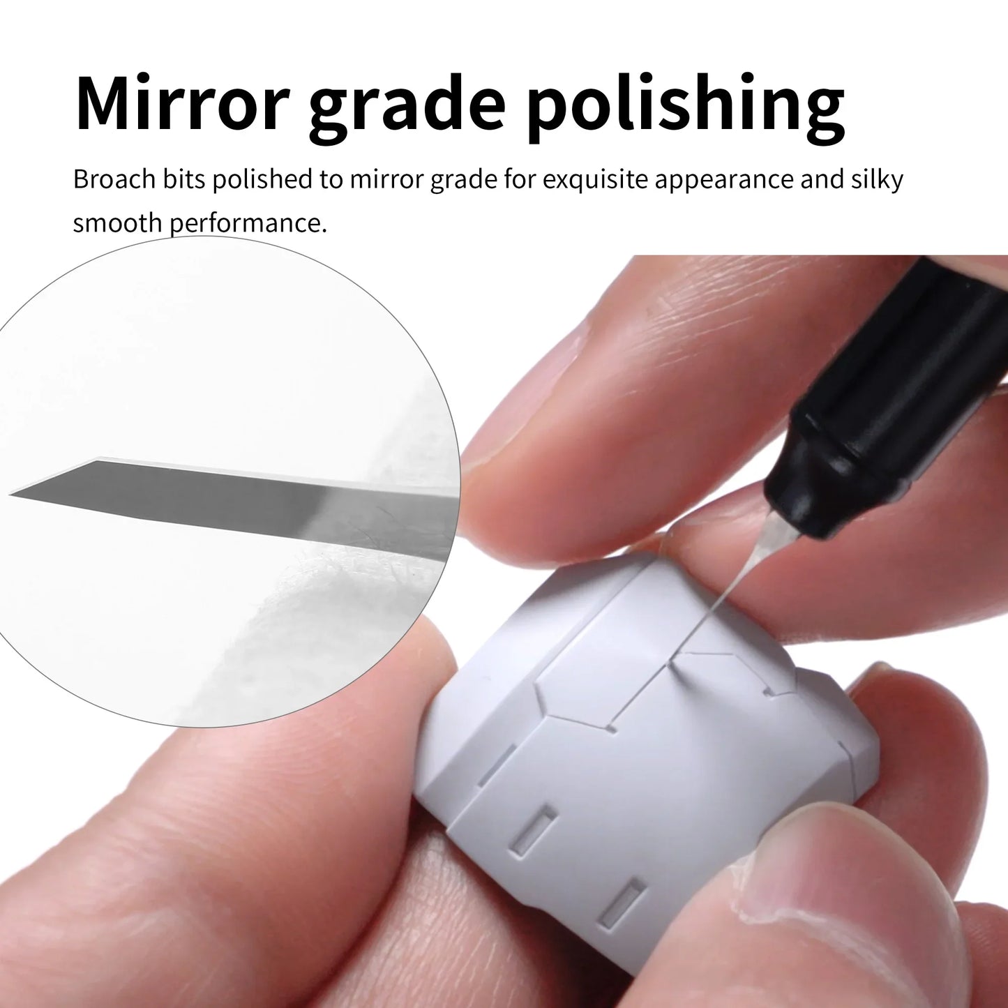DSPIAE ZPB/GS Straight Edge Broach Step Scraper – Precision Panel Line Scribing Tool for Gunpla Model Detailing & Craft Building